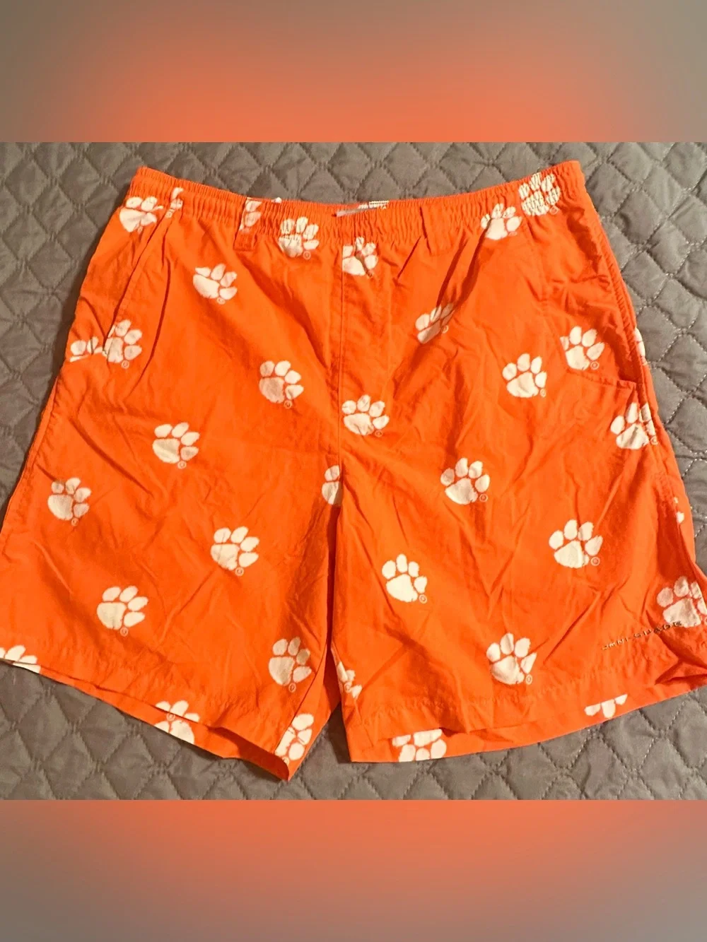 Men's Columbia Clemson Tiger Shorts Size M